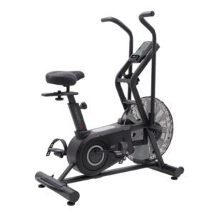 Oro pasipriešinimo dviratis treniruoklis TOORX BRX AIR300 intensyvioms HIIT treniruotėms.