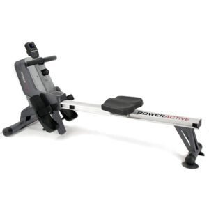 Kompaktiškas magnetinis irklavimo treniruoklis TOORX ROWER ACTIVE namų treniruotėms.